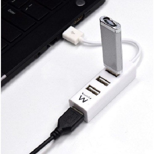 Ewent EW1122 Mini-Hub 4 puertos USB 2.0