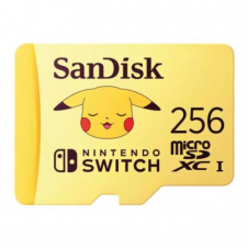 Tarjeta SANDISK microSDXC de 256 GB con Licencia para Nintendo Switch Edicion Pokemon Pikachu SDSQXAO 256G GN6ZK