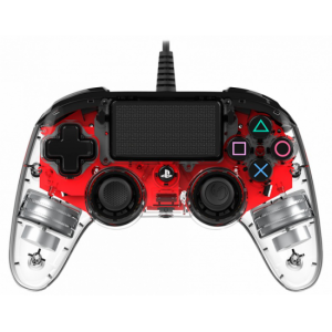 Mando consola NACON PS4 COMPACT LUCES rojo