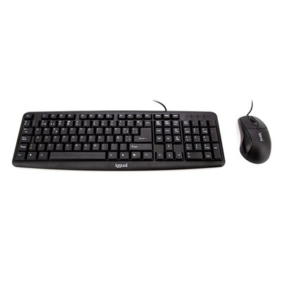 iggual Kit Teclado y Ratón COM-CK-Basic Negro
