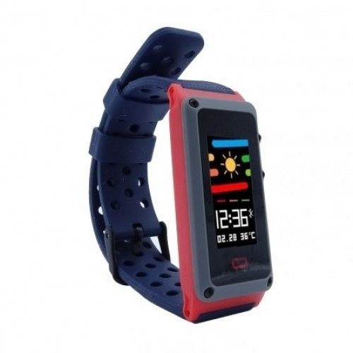 PULSERA CUANTIFICADORA LEOTEC FUNNY BAND BLUE - PANTALLA COLOR 2.44CM - BT - MULTISPORT - NOTIFICACIONES - IP67 - BAT.120MAH - COMPATIBLE IOS/ANDROID