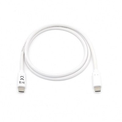 CABLE USB-C MACHO USB-C MACHO USB 3.2 2M TRANSFERENCIA 5G 3A (60W) COLOR BLANCO