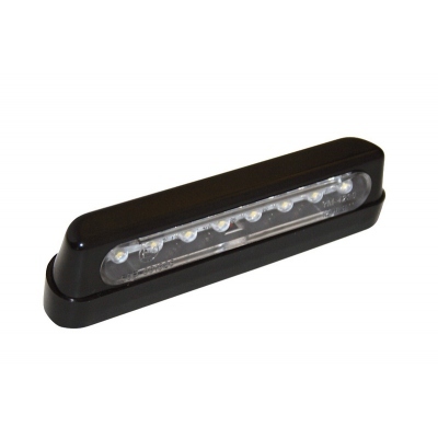 Luz de matrícula LED SHIN YO ABS negro 256-006