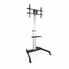 TooQ Hera Soporte de Suelo de Aluminio con Ruedas para Pantalla 37