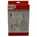 Bolsa aspirador Fersay F-674-S para Ufesa, AEG, Taurus y compatibles, pack 4 unidades - imagen 3
