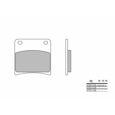 Pastillas de freno sinterizadas Brembo 07SU13SP 07SU13SP