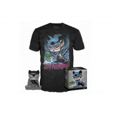 Pop & tee dc jim lee catwoman funko + camiseta talla xl