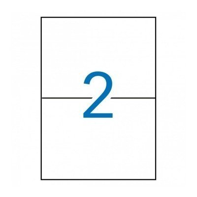 Apli Etiquetas Permanentes Blancas 210 x 148 mm - 100 Hojas