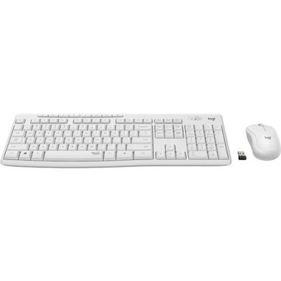 Teclado y Ratón Inalámbrico Logitech Silent Touch MK295/ Blanco
