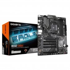 GIGABYTE B550 EAGLE Placa base - Procesadores AMD Ryzen serie 5000 G, VRM de 10+3+1 fases, hasta 3200 MHz DDR4, 1xPCIe 4.0 + 1xPCIe 3.0 M.2, LAN 1GbE,