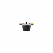 OLLA ALTA EFFICIENT BRA 4.1L ESPESOR 6MM ALUMINIO FUNDIDO TEFLON ANTIADHERENTE PLATINUM PLUS TAPA VIDRIO TEMPLADO A273903