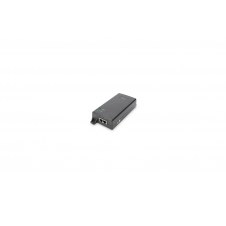 Digitus adaptador e inyector de PoE Gigabit Ethernet (10/100/1000) 55 V Negro