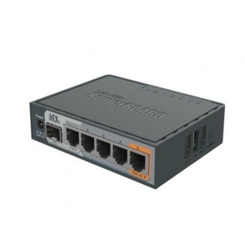 Router Mikrotik Hex S RB760iGS 6 Puertos/ RJ45 10/100/1000/ SFP/ PoE