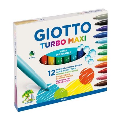 GIOTTO C.12 ROTULADORES TURBO MAXI COLORES SURTIDOS