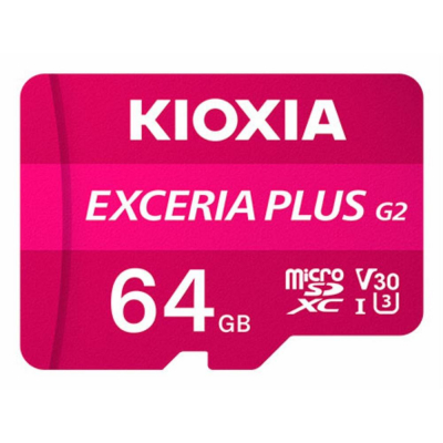 Tarjeta micro sd kioxia 64gb exceria plus g2 w - adaptador