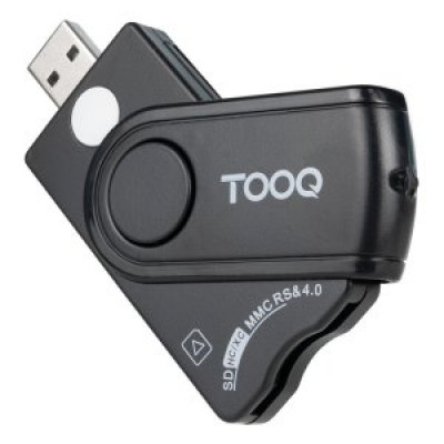 LECTOR EXTERNO DE DNIE TOOQ VISION TQR-3012B USB-A 2.0 DNIe 4.0 SIM SD SF NEGRO
