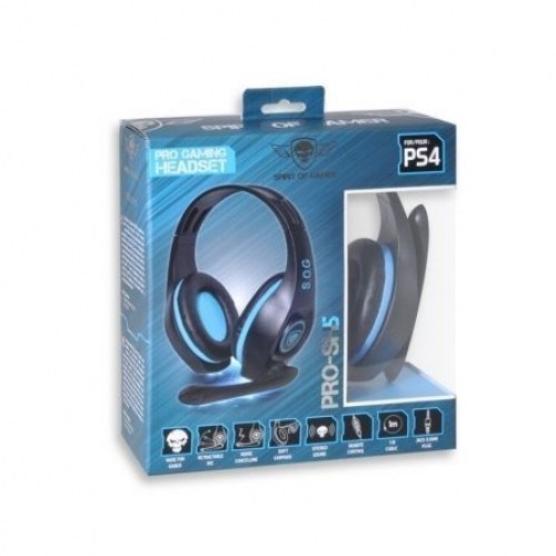 Auriculares Gaming con Micrófono Spirit of Gamer PRO-H5/ Jack 3.5/ Azules