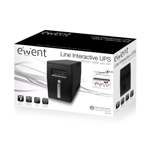 EWENT EW3946 SAI UPS 600VA Line Interactive