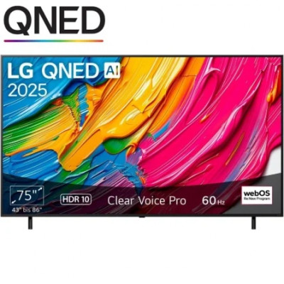Televisor LG QNED AI QNED80 75QNED80A6A 75/ Ultra HD 4K/ Smart TV/ WiFi