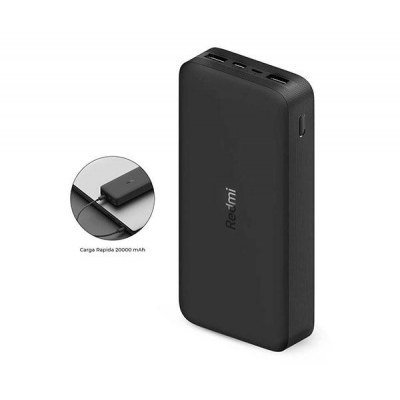 Powerbank 20000mAh Xiaomi Redmi Fast Charge/ Negra