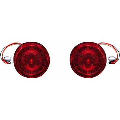 Intermitentes LED ProBEAM® con lentes rojos CUSTOM DYNAMICS PB-RR-JAE