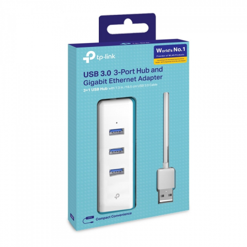 TP-LINK UE330 Adaptador de Red USB 3.0 Gigabit + 3 USB