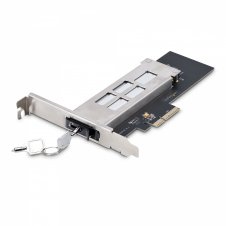 StarTech.com Tarjeta PCIe x4 a SSD NVMe M.2 - Rack Móvil Backplane con Bandeja Removible Hot Swap Intercambiable en Caliente - Bah?a de Unidad PCIe