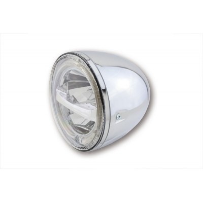 HIGHSIDER 5 3/4 inch LED headlight Circle, chrome 223-047