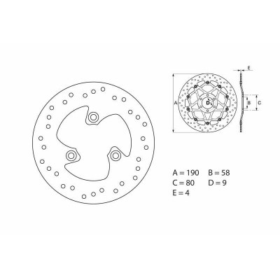 Disco de freno Brembo 68B40715 68B40715