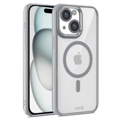 COOL funda para teléfono móvil 15,5 cm (6.1) Plata, Transparente