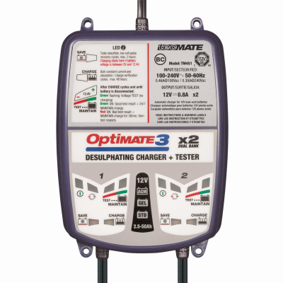 Cargador mantenedor/desulfatador OptiMate 3 TECMATE TM450