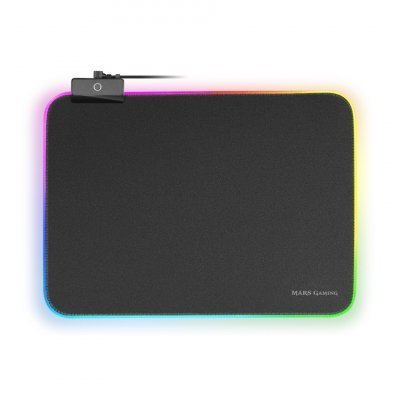 Alfombrilla Mars Gaming MMPRGBL con Iluminación LED/ 365 X 265 x 4mm