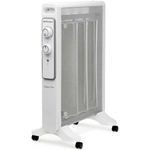 Radiador de mica Orbegozo RMN 1530, 1.500 W, 2 potencias, blanco