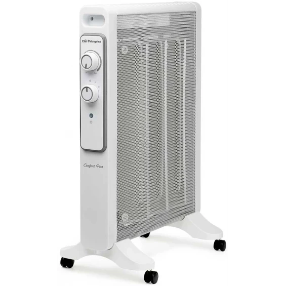 Radiador de mica Orbegozo RMN 1530, 1.500 W, 2 potencias, blanco