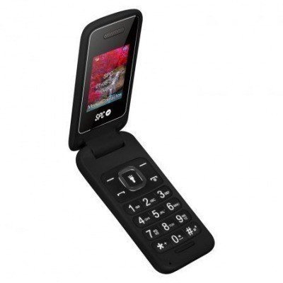 TELÉFONO MÓVIL LIBRE SPC FLIP NEGRO - TECLAS GRANDES - DUAL SIM - BT - CÁMARA - LINTERNA - AGENDA 300 CONTACTOS - BAT 800mAh