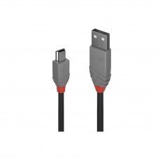 Lindy 36725 cable USB 5 m USB 2.0 USB A Mini-USB B Negro