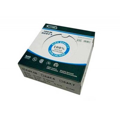 Bobina de Cable RJ45 UTP Nanocable 10.20.0302-FLEX Cat.5e/ 100m/ Gris