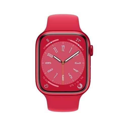 APPLE WATCH SERIES 8 MNP43TY/A 45MM ALLUMINIUM CASE WITH (PRODUCT) RED SPORT BAND-REGULAR