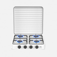 Cocina A Gas Butano Foster Blanca 8800w 4quemador Solo Exterior,tapa Protecc.reg.int.