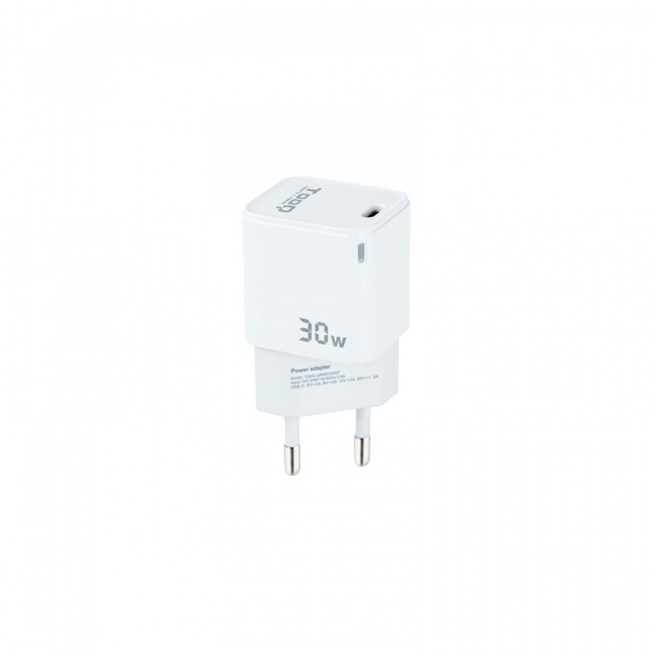 CARGADOR DE PARED GAN USB-C/PD 30W