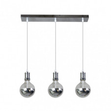 Lampara Gala 3xe27 Cromo/cromo Bombillas Incluidas 24w 2700k 2100lm Regx64x12,5 Cm