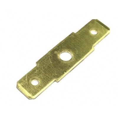 Terminal Faston Macho-Macho 6,3mm Torno M4 sin aislar