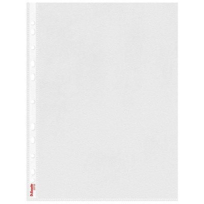 Esselte Pack de 100 Fundas Multitaladro A4 0,07mm - Abertura Superior - 11 Taladros - Acabado Rugoso Transparente