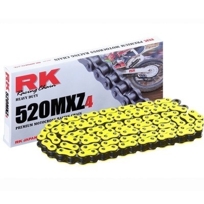 Cadena RK FY520MXZ4 con 88 eslabones amarillo YY520MXZ-88