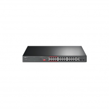 TP-LINK Switch fast Ethernet (10/100) Energ?a sobre Ethernet (POE) 1U Gris