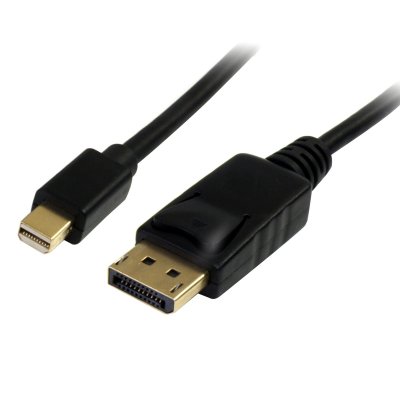 Cable de 2m Mini DisplayPort a DisplayPort 1.2 - Cable Adaptador Mini DisplayPort a DisplayPort 4K x 2K UHD - Cable para Monitor Mini DP a DP