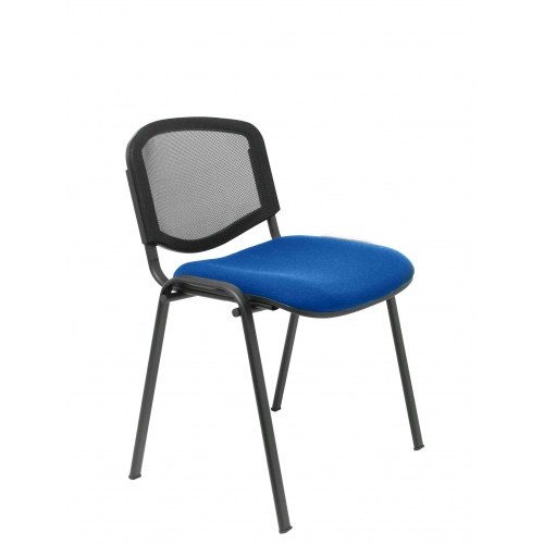 Pack 4 sillas Garaballa malla negra y aran azul