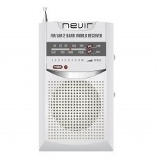 Radio nevir de bolsillo nvr - 136 plata