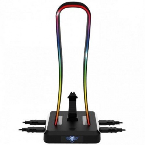 Soporte para Auriculares Spirit Of Gamer Sentinel/ 4 USB/ RGB
