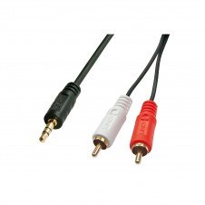 Lindy 35681 cable de audio 2 m 3,5mm 2 x RCA Negro, Rojo, Blanco
